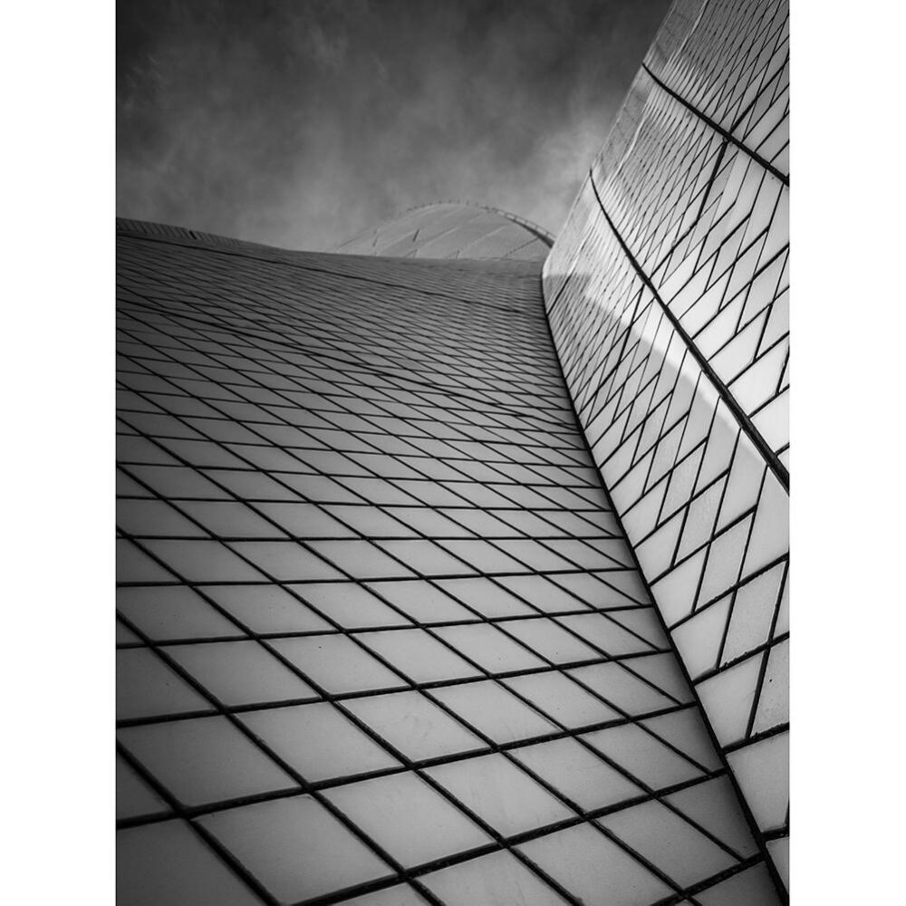 Opera House Sails Black & White Print